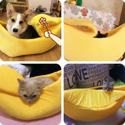 Adorable Plush Banana Pet Bed