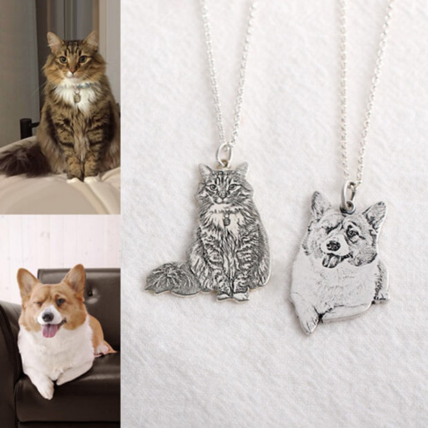 Customized Pet Photo Pendant Necklace