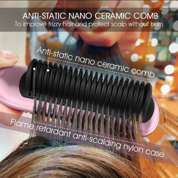 Straight-out- Heated Hair Straightening Comb