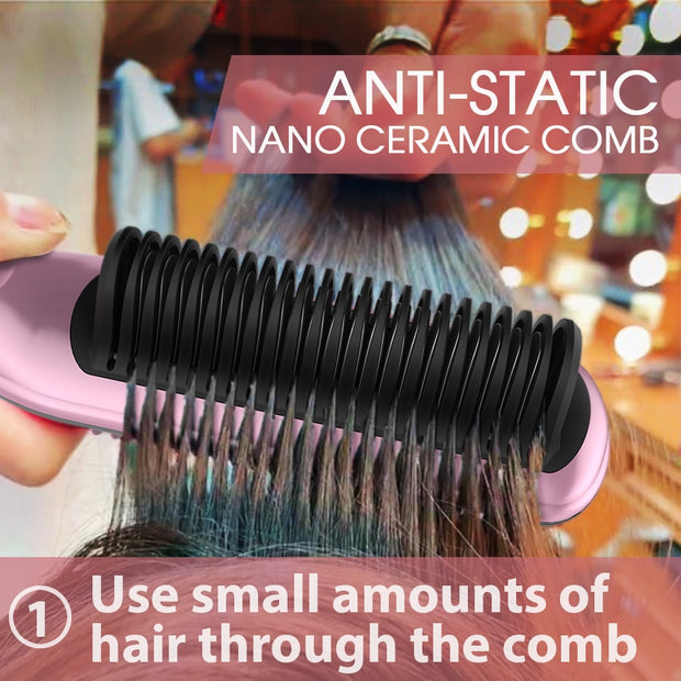 Straight-out- Heated Hair Straightening Comb