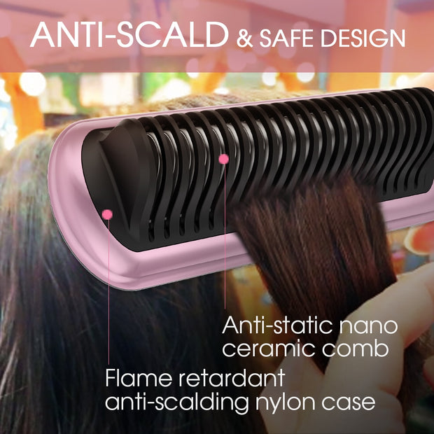 Straight-out- Heated Hair Straightening Comb