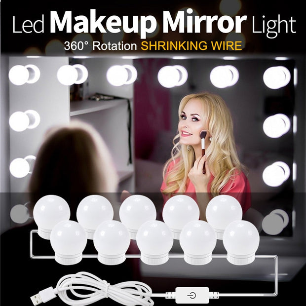 Light It Up-LED Mirror Makeup Mirror Lights