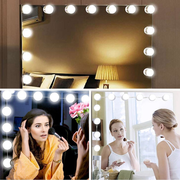 Light It Up-LED Mirror Makeup Mirror Lights