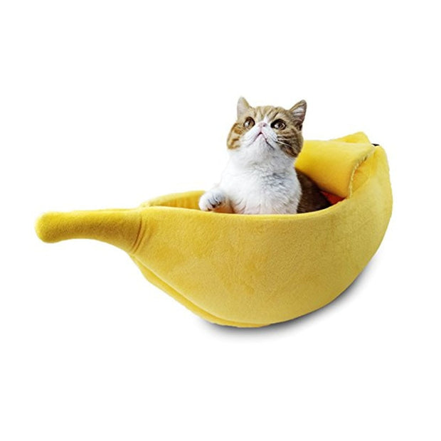 Adorable Plush Banana Pet Bed